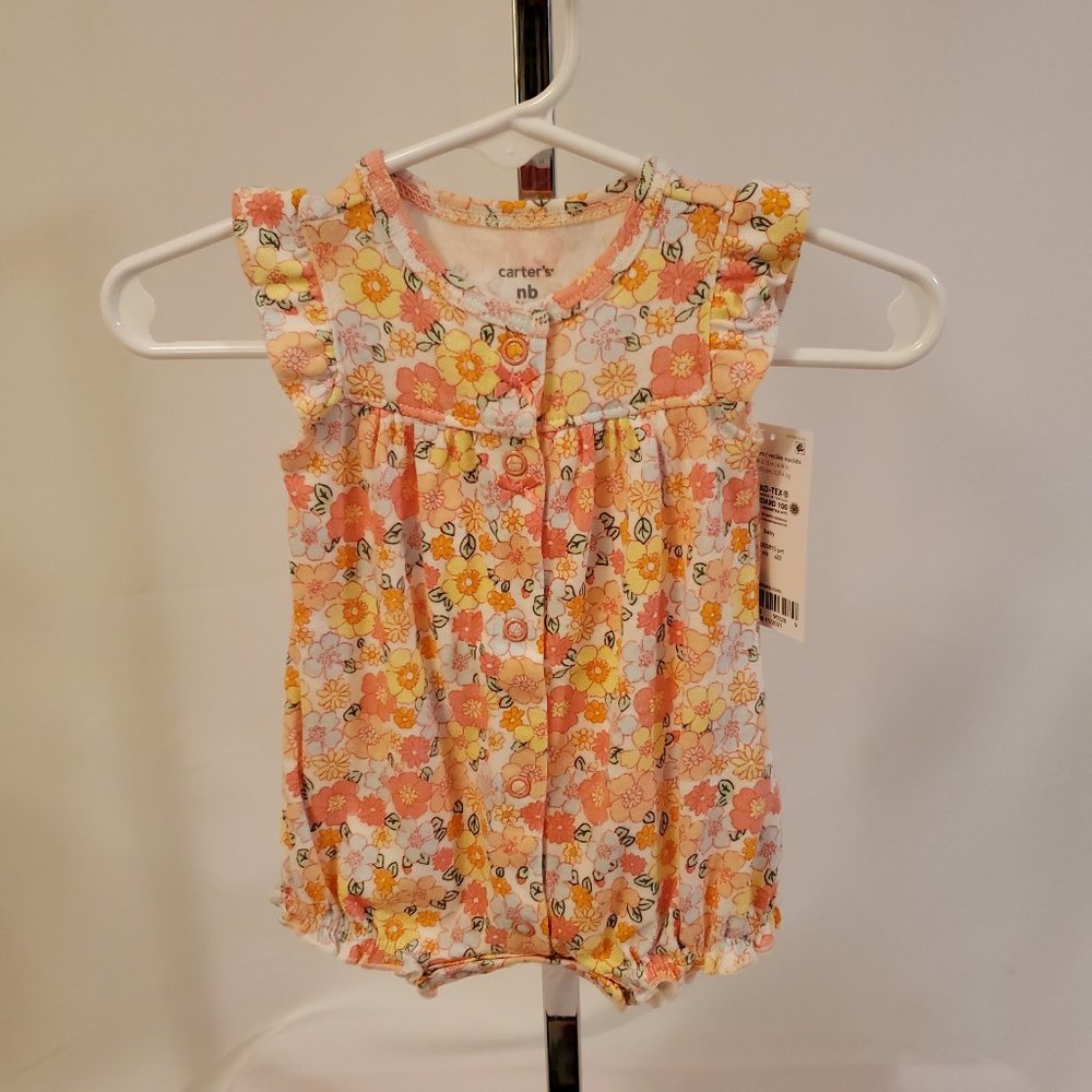 Carter's flowered Romper (Newborn)